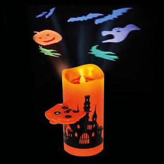LED Projektor Bloklys Halloween