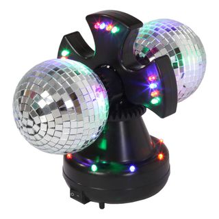 LED Roterende Spejlkugler Duo