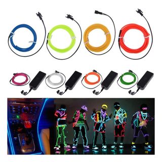 El Wire Batteridreven LED-kæde