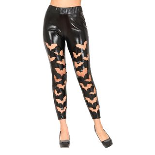 Leggings med flagermusemønster