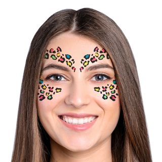 Leopard Glitter Selvklæbende Makeup