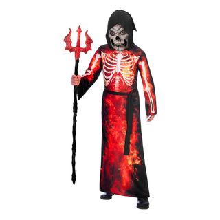 Manden med Leen med Ildflammer Børnekostume