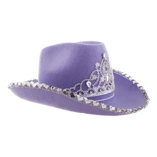 Lilla Cowboyhat med Tiara