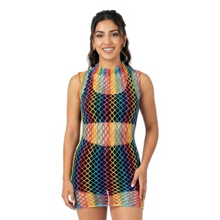 Tanktop i Mesh Flerfarvet