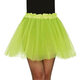 Vaaleanvihreä Tyllihame Glitterillä