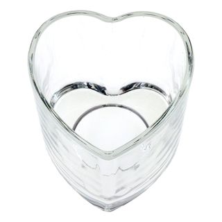 Lysestage Hjerteformet Transparent