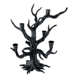 Ljusstake Spökträd Svart