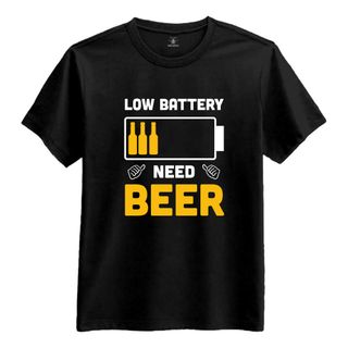 Low Battery Need Beer T-shirt