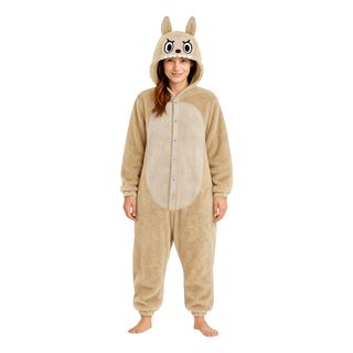 Lulu Monster Beige Onesie Dame Kostume
