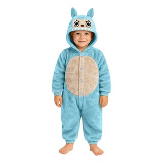 Lulu Monster Blå Onesie Børnekostume