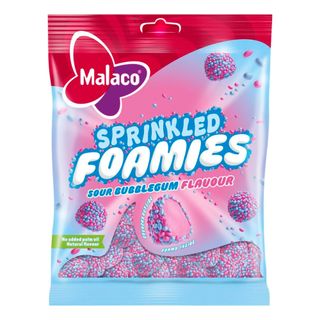 Malaco Sprinkled Foamies Sour Bubblegum