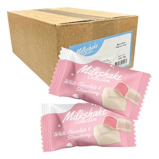 Milkshake White Choco & Strawberry Økonomipakke