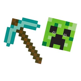 Minecraft Creeper Maske & Hakke Børnesæt