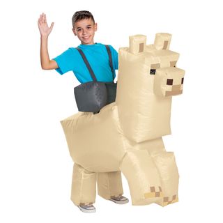 Minecraft™ Puhallettava Ratsastava Laama Lasten Naamiaisasu