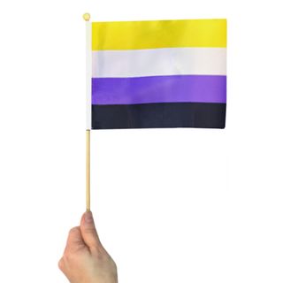 Miniflag på Pind Non-Binær