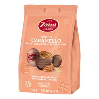 Mælkechokoladeæg med karamelfyld