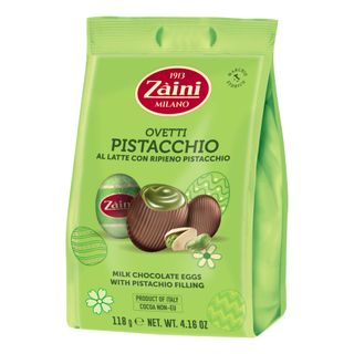 Mælkechokoladeæg med pistacie fyld