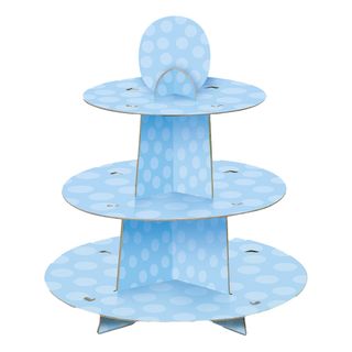 Muffinsstativ Baby Shower Blå
