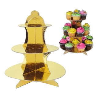 Muffinstativ Guld Metallic