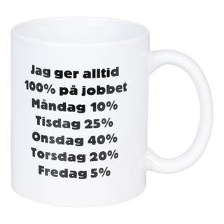 Muki Jag Ger Alltid 100% På Jobbet