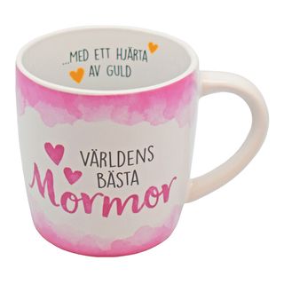 Krus Världens Bästa Mormor Lyserød