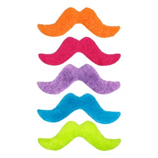Moustacher Neonfarvede