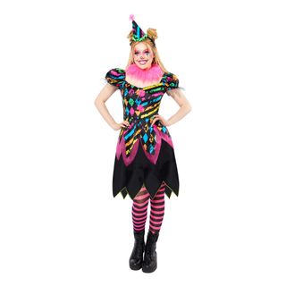 Neon Klovn Kjole Kostume