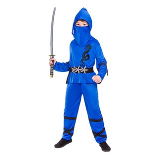 Ninja Blå Børnekostume
