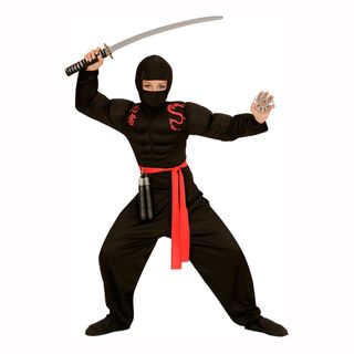 Ninja med Muskler Børnekostume
