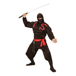 Ninja med Muskler Kostume