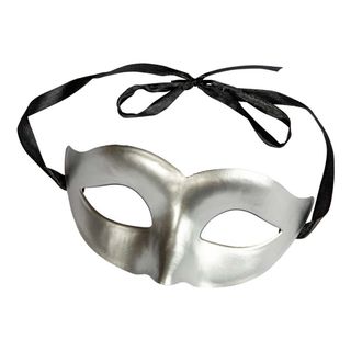 Øjenmaske Sølv Metallic