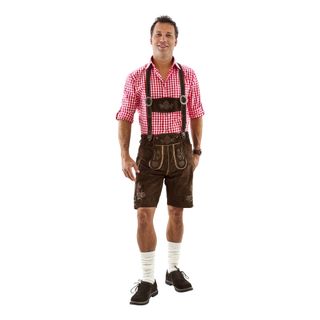 Oktoberfest Lederhosen Shorts Brune