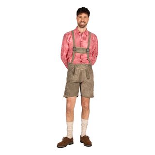Oktoberfest Lederhosen Shorts Deluxe Beige