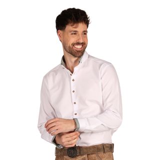 Oktoberfest Skjorta Herr Vit Deluxe