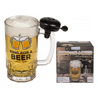 Ølglas med Klokke