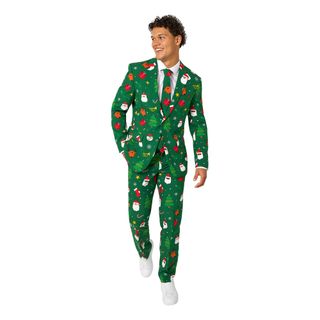OppoSuits Festivity Green Dress