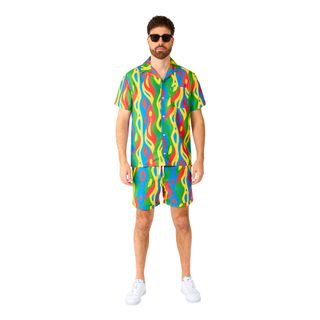 OppoSuits Loopy Lines Shorts jakkesæt