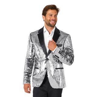 OppoSuits Paljettblazer Briliant Silver