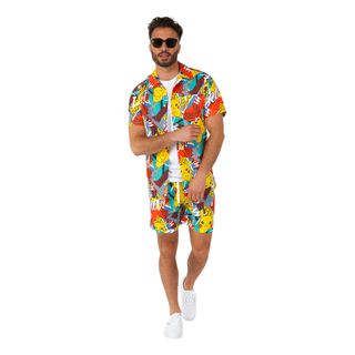 OppoSuits Pika Pikachu Shorts Jakkesæt