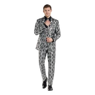 OppoSuits Silver Snake Kostym