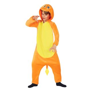 Orange Drage Børnekostume