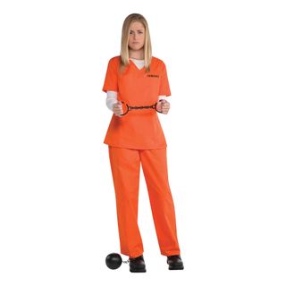 Orange Fange Dame Kostume