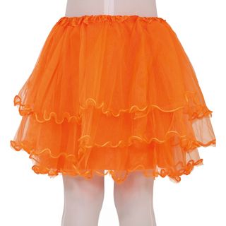 Orange Volangnederdel til Børn