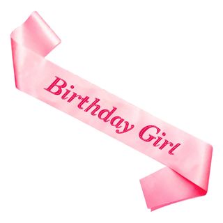 Ordensbånd Birthday Girl Lyserød