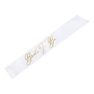 Ordensbånd Bride To Be Hvid/Guld