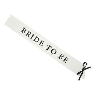 Ordensbånd Bride to Be Hvid/Sort