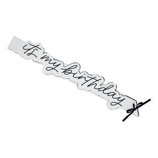 Ordensbånd It's My Birthday Silver
