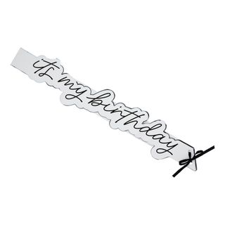 Ordensbånd It's My Birthday Silver