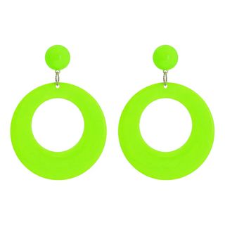 Örhängen Retro Neongrön