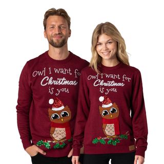 Owl I Want For Christmas Juletrøje